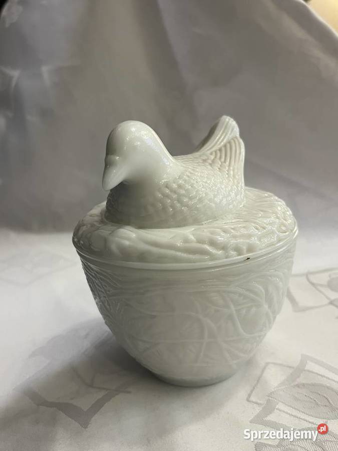Puzderko z wieczkiem w kształcie gołębia Avon Porcelana i szkło Kraków