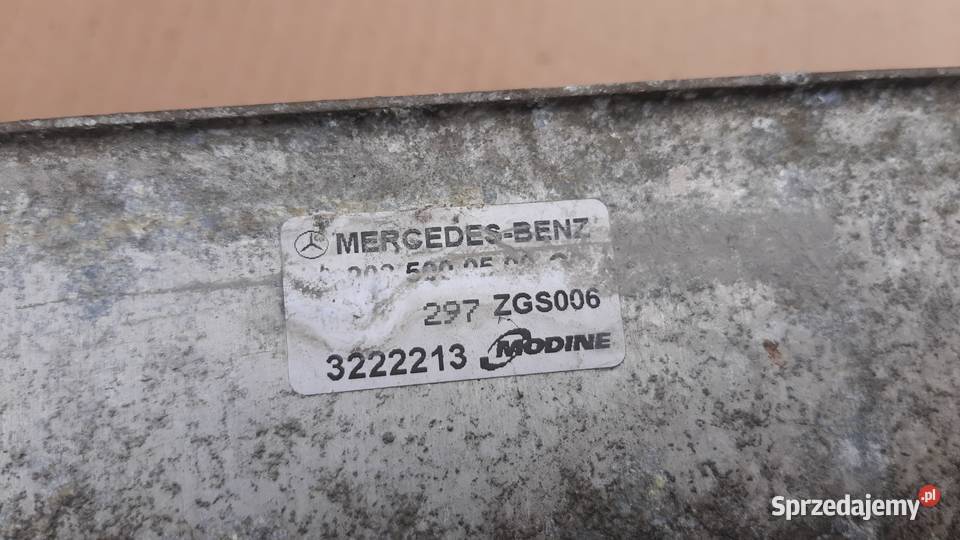 intercooler Mercedes C w203 22 cdi A2035000500 dolnośląskie