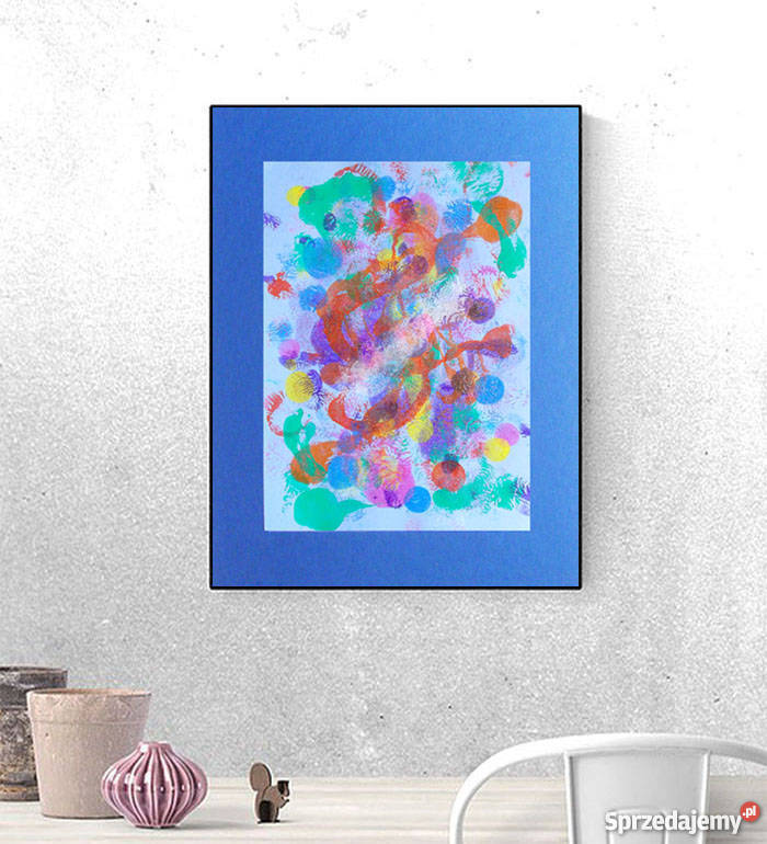 lofty dekoracje abstrakcja kolorowa kolory Kraków