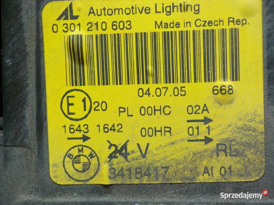 BMW X3 E83 20 D 05r 5D lampa lewa przod mazowieckie