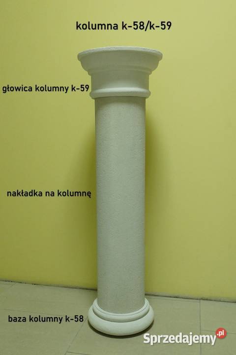 głowica styropianowa na kolumnę pokrywana k59 31 Materiały budowlane