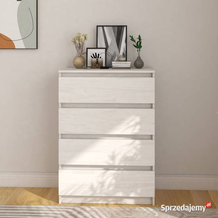 Komoda biała 60x36x84 lite drewno sosnowe Warszawa