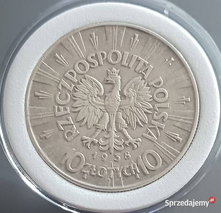 10 J Piłsudski 1938 r 1 piękne rzadkość Konin