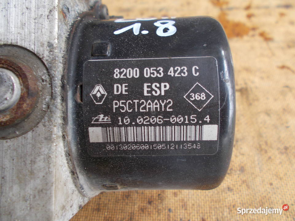 renault LAGUNA 2 02r 18 16v pompa hamulcowa abs osobowe sprzedam