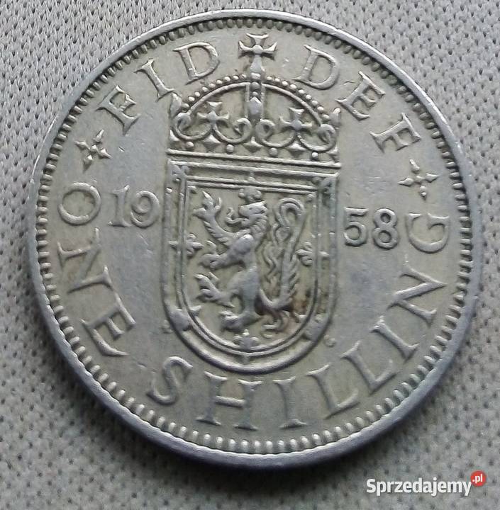 WIELKA BRYTANIAONE SHILLING1958 r Legionowo