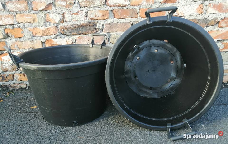 Doniczki 60 L z uchwytami 54 60L litrów GRUBE sprzedam