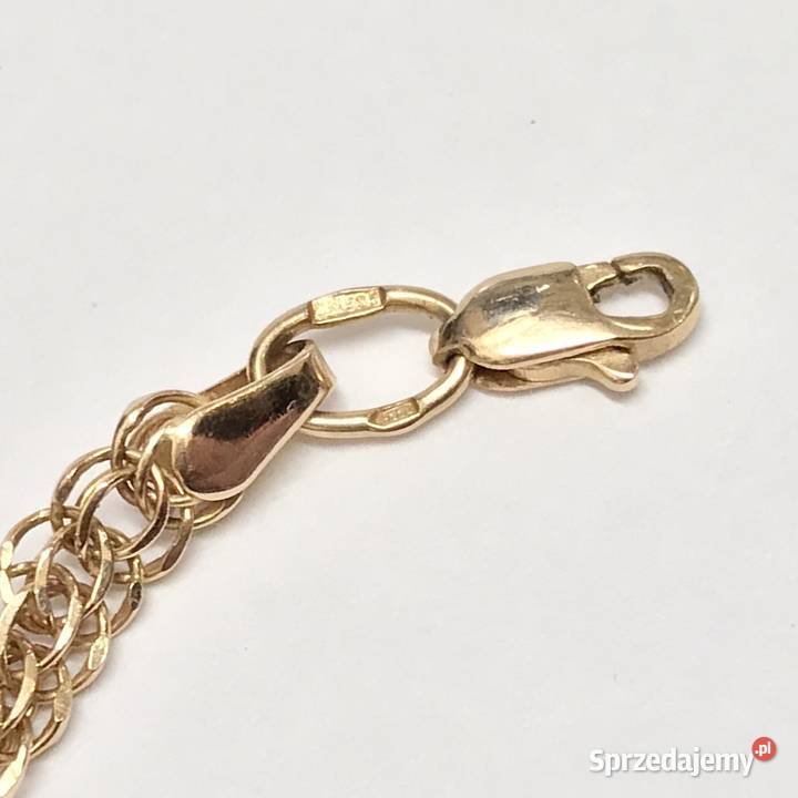 Złoty ŁAŃCUSZEK damski 585 14K cudowny Łańcuszki