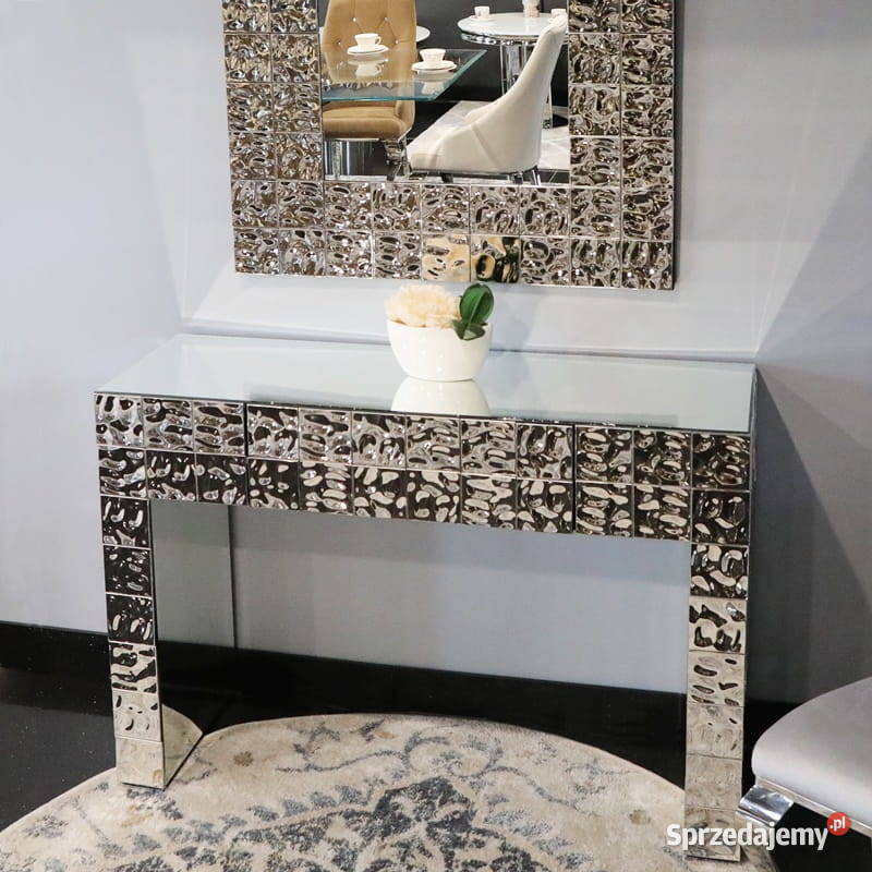 Konsola Glamour Toaletka Szklana Mebel Lustrzany Warszawa