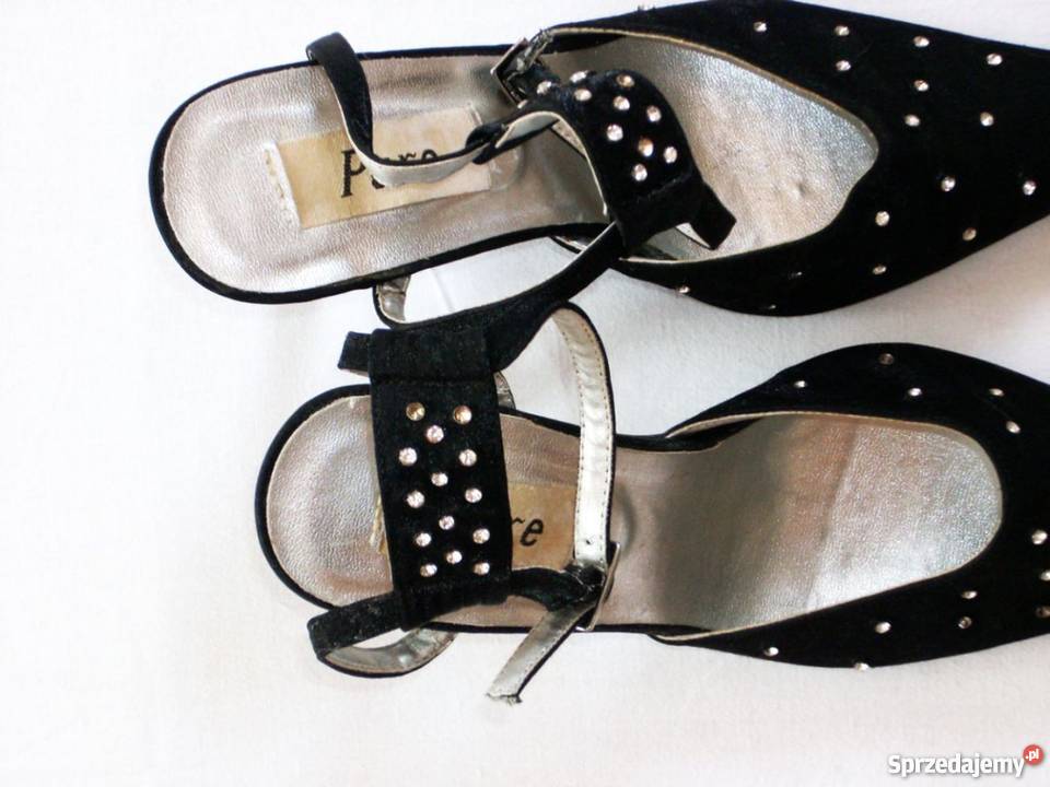 PURE Szpilki z cyrkoniami wizytowe 36 365 Czółenka Moda i Styl małopolskie Nowy Sącz