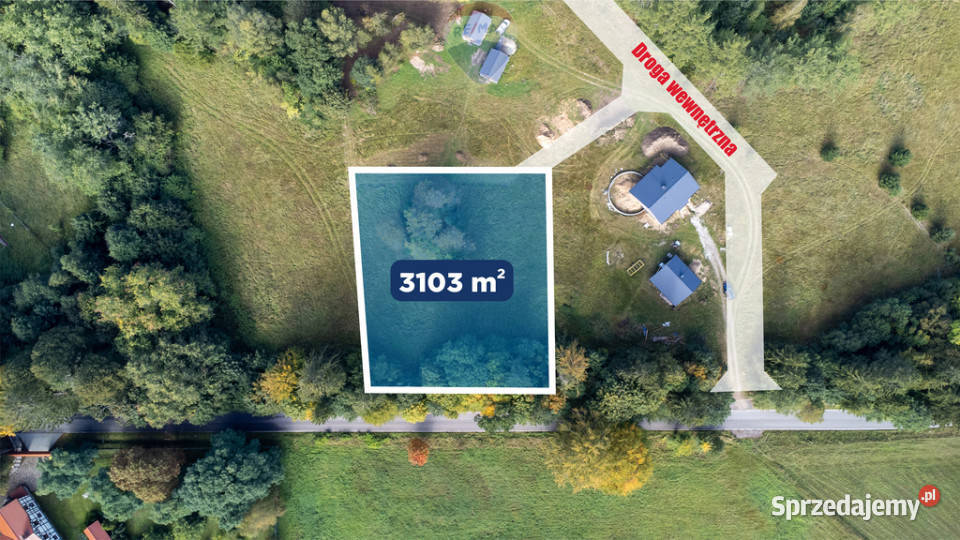 Działka jeziorem w Cetuniu sprzedam