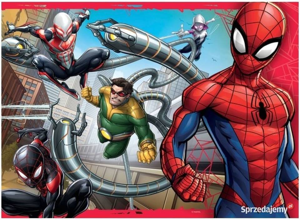Puzzle Spiderman Marvel Zestaw 4 x 100 el 36x26 Mogilany