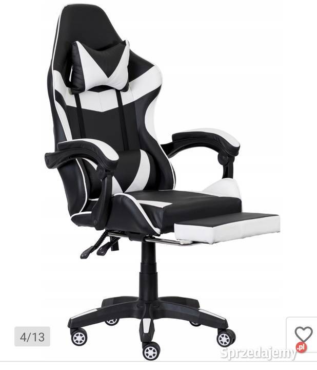 Nowy fotel gemingowy z wyciąganym podnóżkiem zachodniopomorskie Koszalin