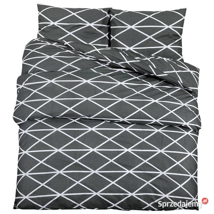 Zestaw pościeli szary 135x200 bawełna WM136053 Pozostałe Pozostałe mazowieckie Warszawa