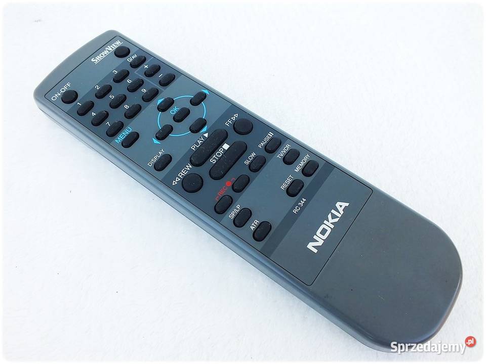 Pilot NOKIA RC344 ShowView do magnetowidów VHS Piloty Żary