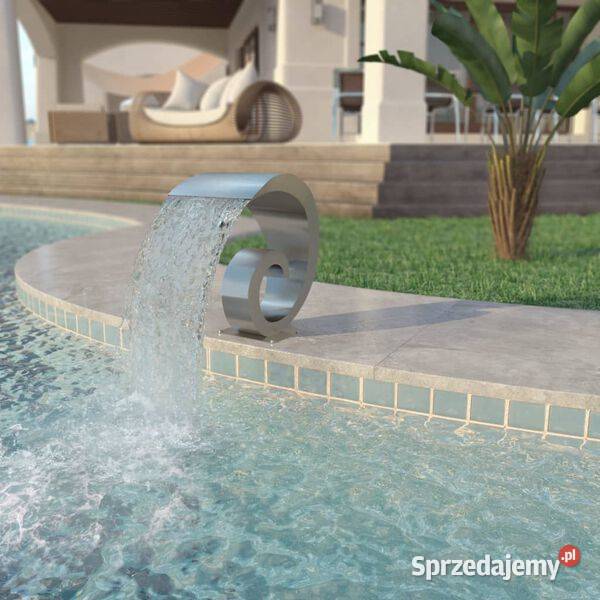 vidaXL Fontanna do basenu stal nierdzewna 50 x Warszawa