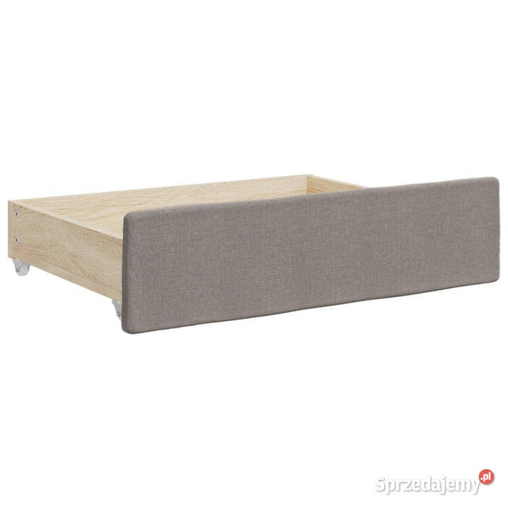 Sofa rozsuwana z szufladami taupe tkanina 80x200 mazowieckie sprzedam