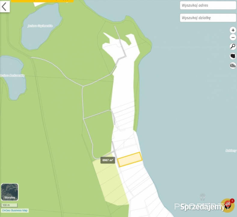 sprzedaży gruntu Iznota 6978m2 kanalizacja