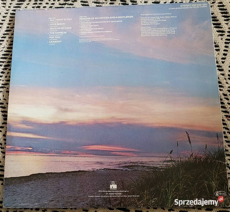Emerson Lake Palmer Love Beach płyta winylowa z sprzedam