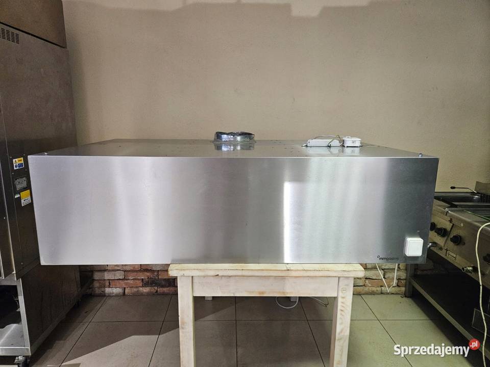 Okap nierdzewny przyścienny 160x100x45 FILTRY Gastronomia Góra