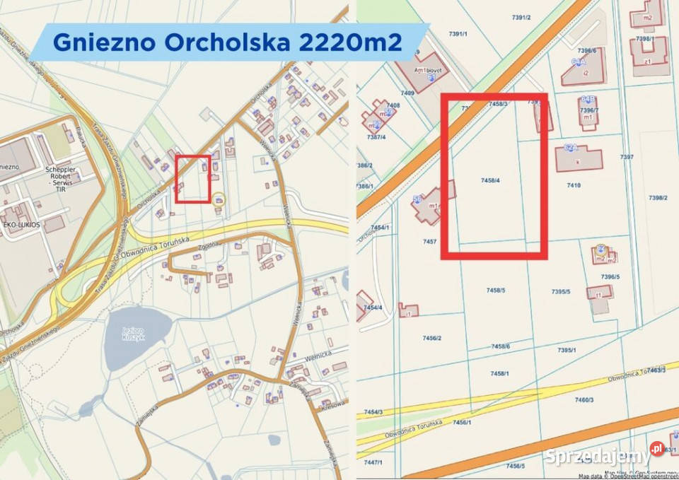 Gniezno Orcholska 2MNU pozwolenie na budowę 2220m2