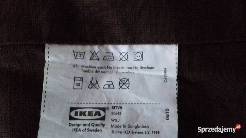 zasłona IKEA 150x305 czekoladowy brąz mazowieckie Warszawa