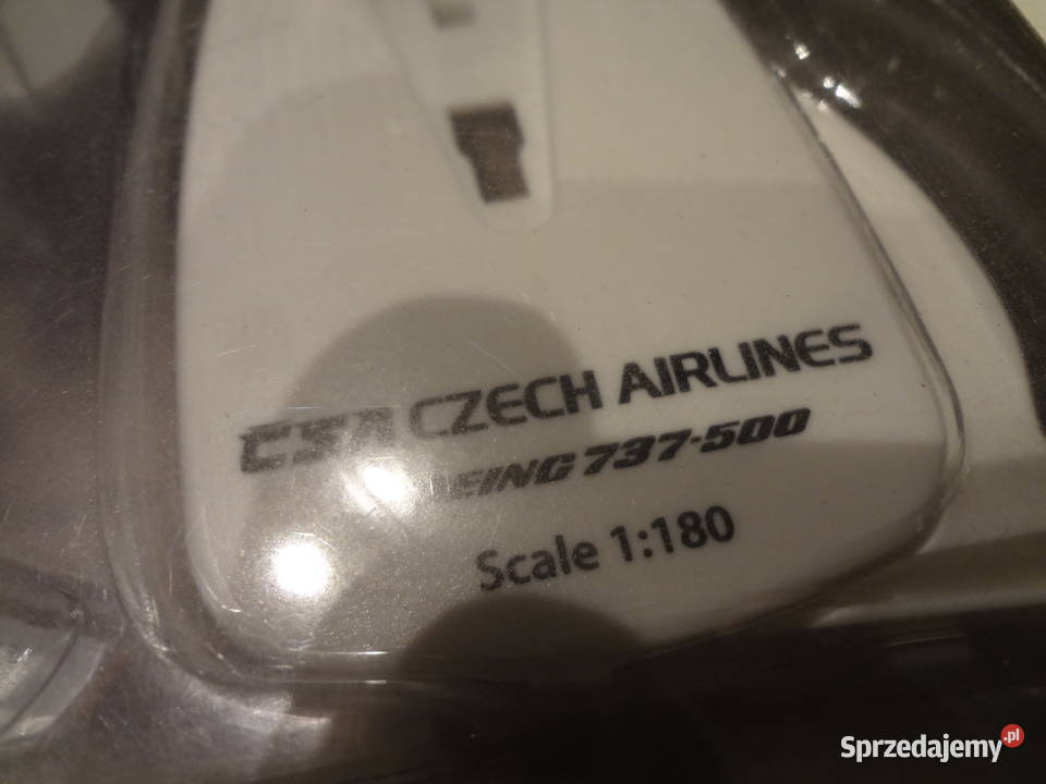 model samolotu Czech Airlines Boeing 737500 dolnośląskie Wrocław sprzedam