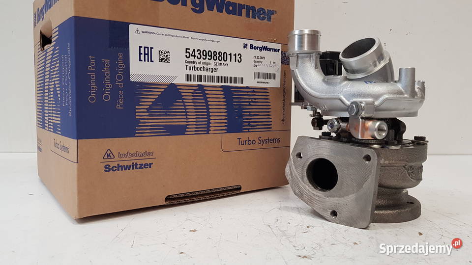 Nowa turbosprężarka BorgWarner KKK 54399880113 mazowieckie Siedlce