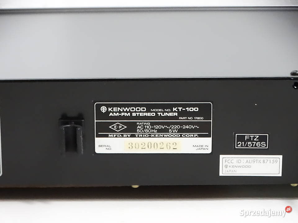 Tuner radiowy Kenwood KT100 AMFM Stereo Vintage Tunery Biłgoraj
