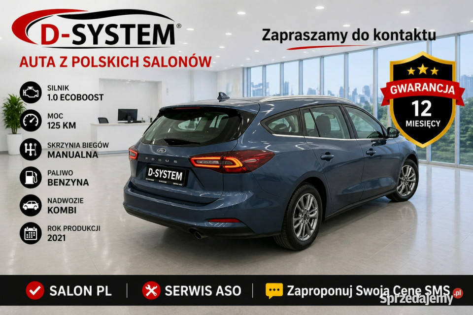 Ford Focus 2023 Salon Polska 1Właściciel benzyna Focus Ford podlaskie