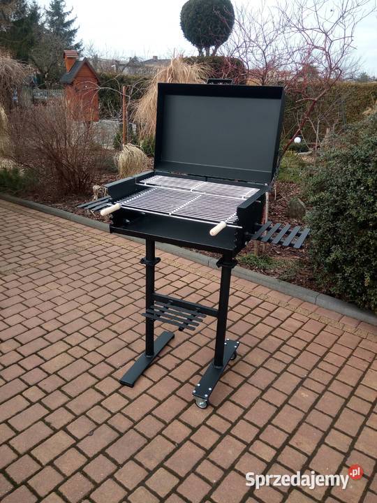 Solidny grill ogrodowy węglowy blacha 4 mm wielkopolskie Damasławek