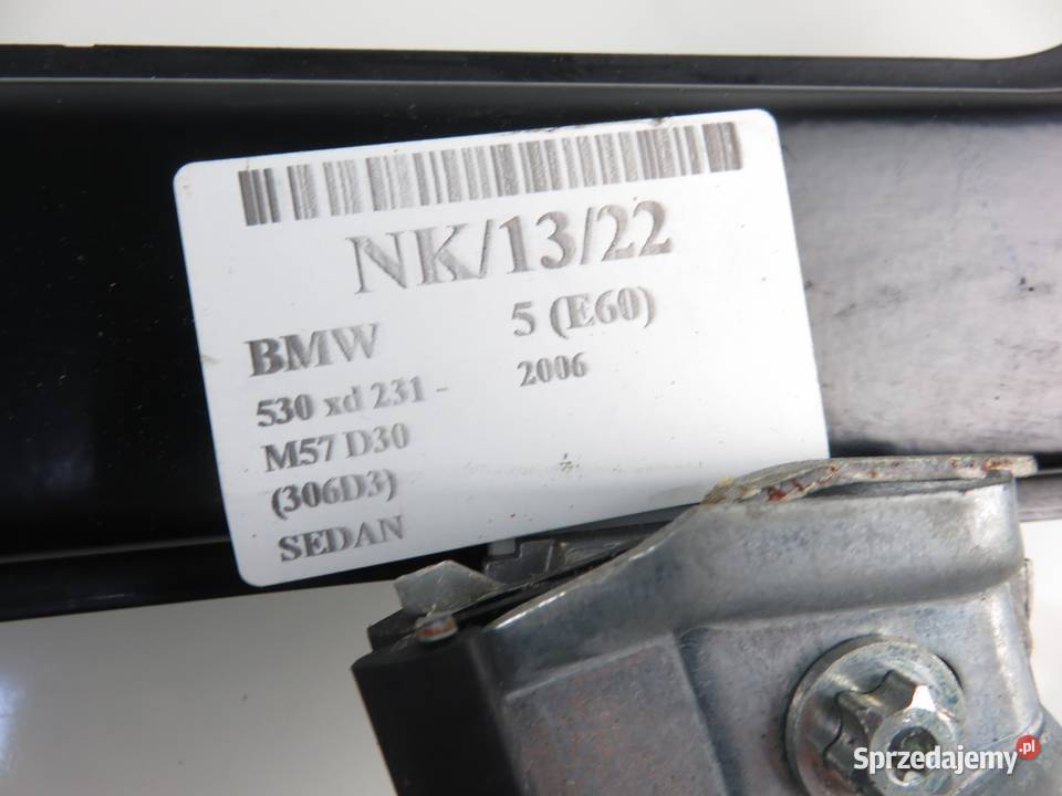 PODNOŚNIK SZYBY PRAWY PRZEDNI BMW 5 E60 6922268