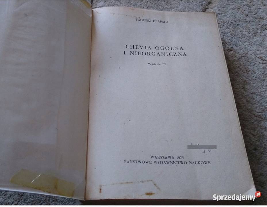 Chemia ogólna i nieorganiczna Tadeusz Drapała pomorskie Gdańsk
