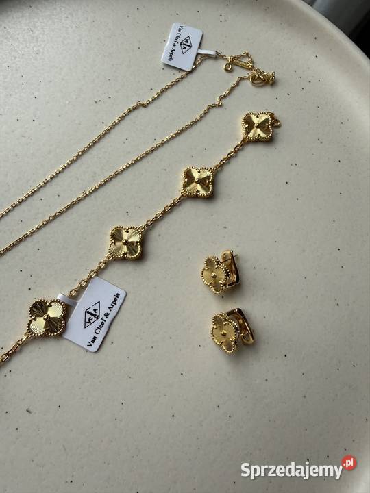 Zestaw na van Cleef arpels bransoletka naszyjnik opolskie Brzeg