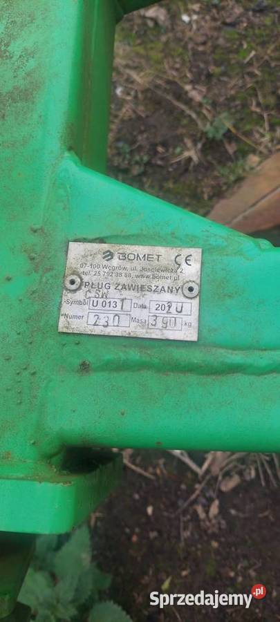 Pług Bomet 3 skibowy nowy nieuszkodzony świętokrzyskie Opatów sprzedam