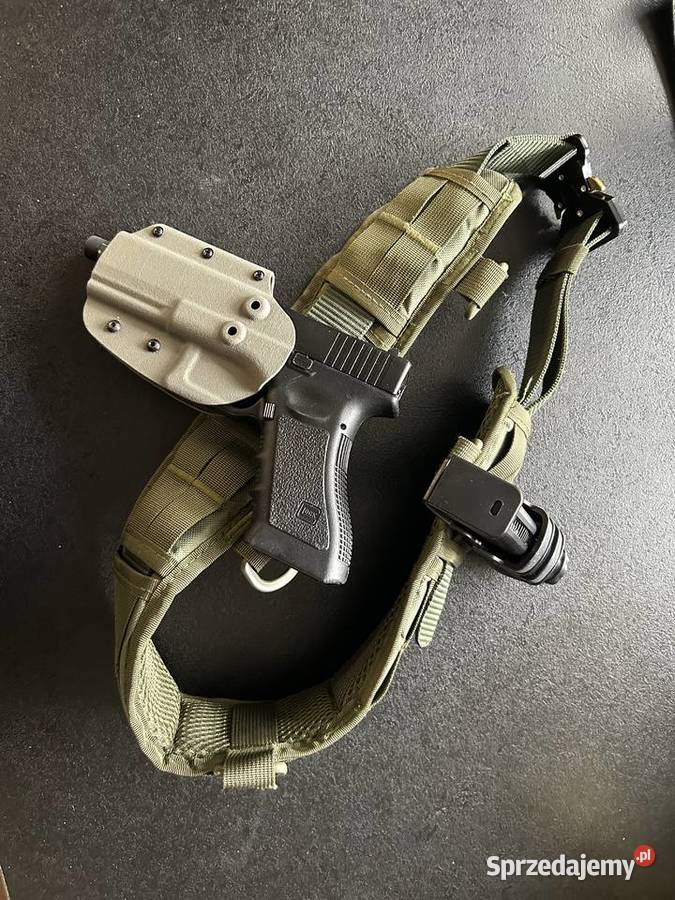 Pas taktyczny kabura prawa lewa pistol Glock 17 19 ładownica