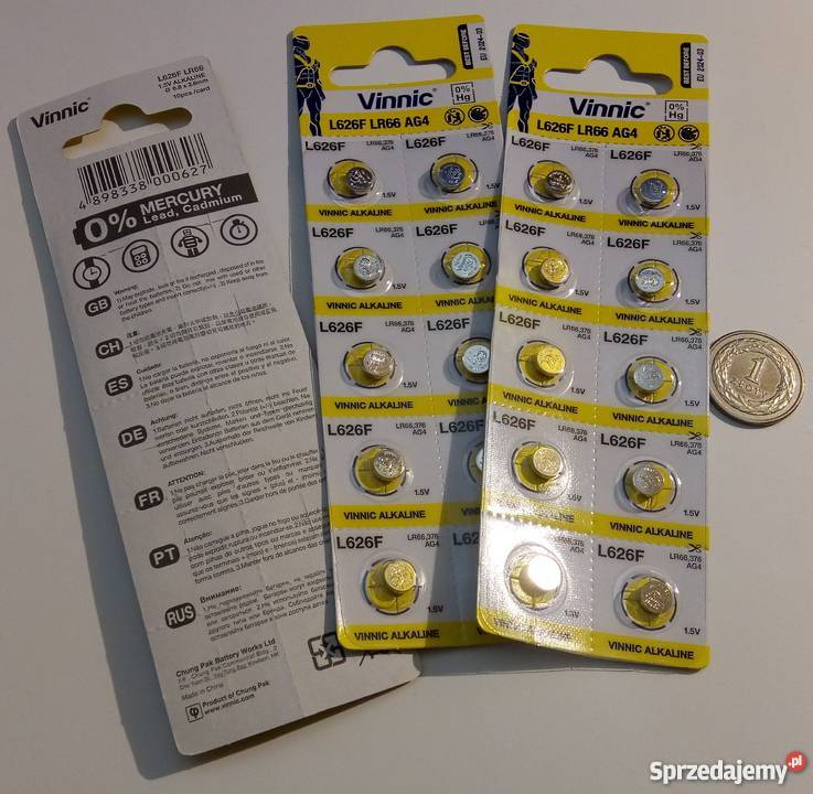 Bateria Vinnic L626F AG4 LR66 376 blister 10 Rogoźnik