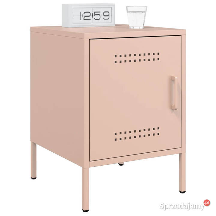 Szafki nocne 2 różowe 36x39x505 stal WM842913 Warszawa sprzedam