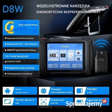 XTOOL D8W Can FD DoIP wifi język Polski Radom