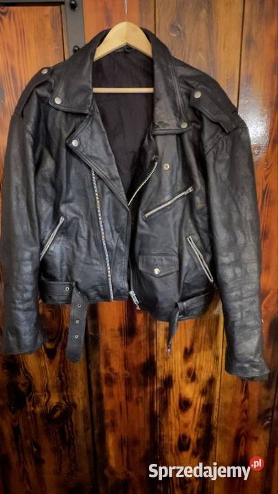 Damska Czarna Skórzana Ramoneska XL Prawdziwa Wiosenna/Jesienna  Poznań sprzedam