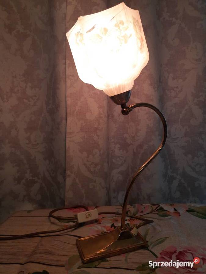 lampka w stylu art deco w róże Mielnica Duża