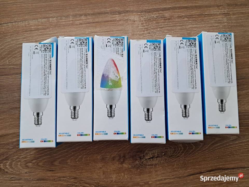 6 żarówek RGB led 220V nowe opakowania są trochę Sandomierz