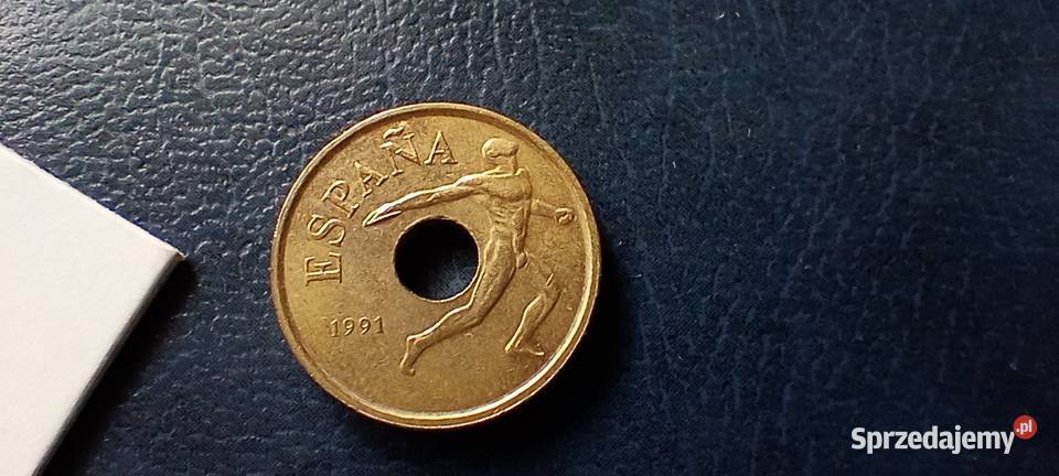 Stare monety 25 peset 1991 Barcelona Lesko