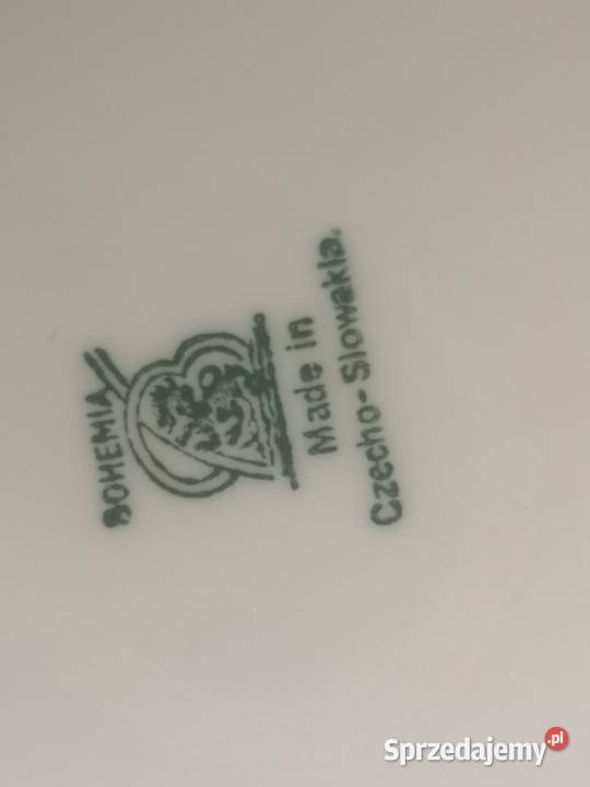 Waza z bukietem kwiatów Bohemia Made in Porcelana i szkło