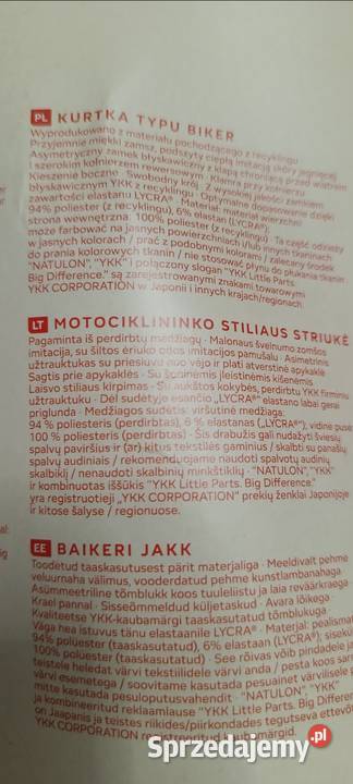 ESMARA Kurtka damska biker kolor czarny rozmiar czarny