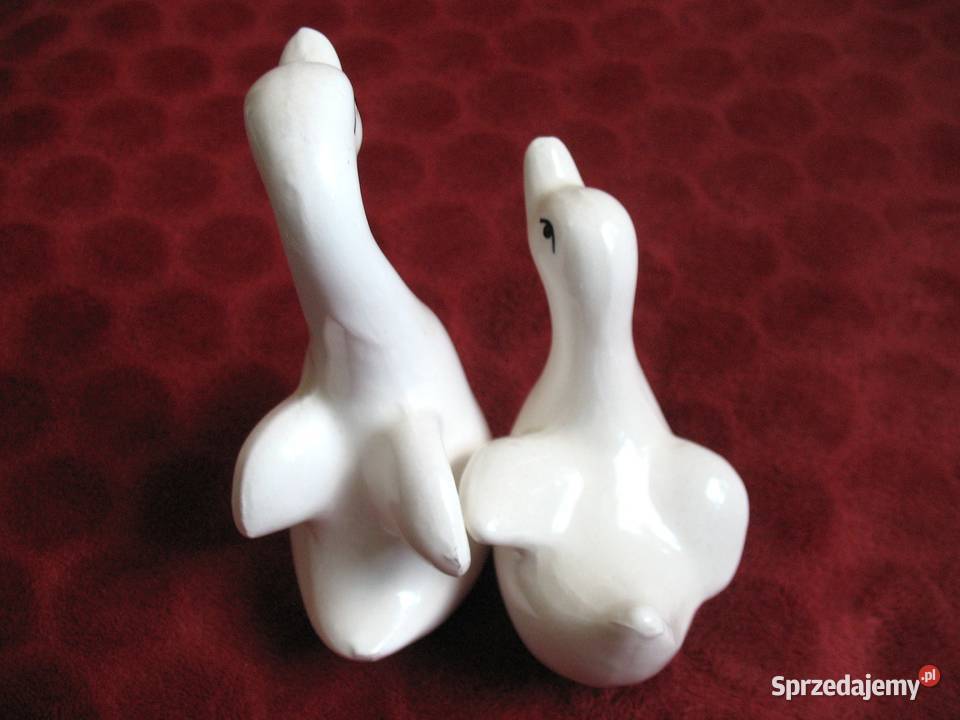 Gąski łabędzie porcelana 14 i 10 mazowieckie Siedlce