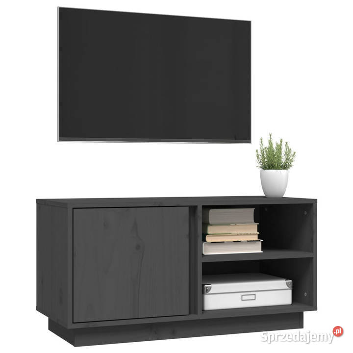 Szafka pod telewizor szara 80x35x405 lite drewno Meble Warszawa