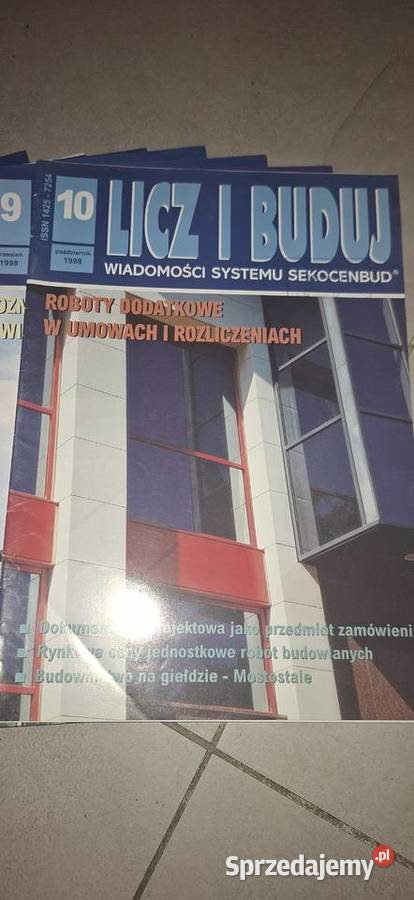 Komplet LICZ I BUDUJ pełny rocznik 1998 polska Łęczyca