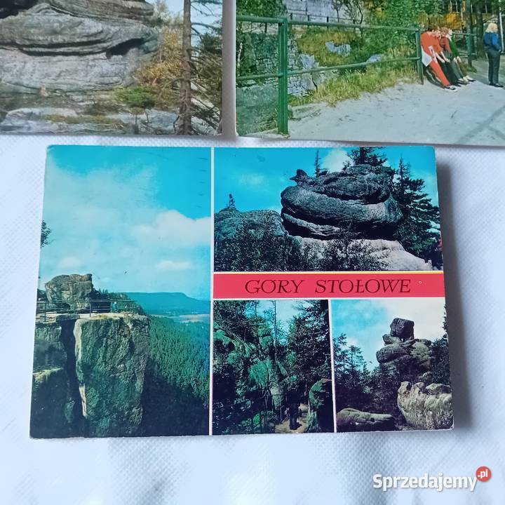 Zestaw 3 pocztówek Góry Stołowe KAW 197582 r Koźminek