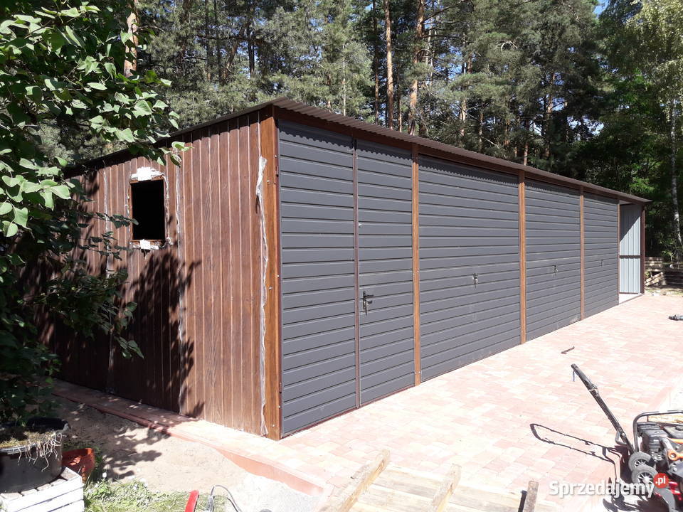 Garaż Blaszany 8x6m GARAŻE BLASZANE Blaszak Wicewo