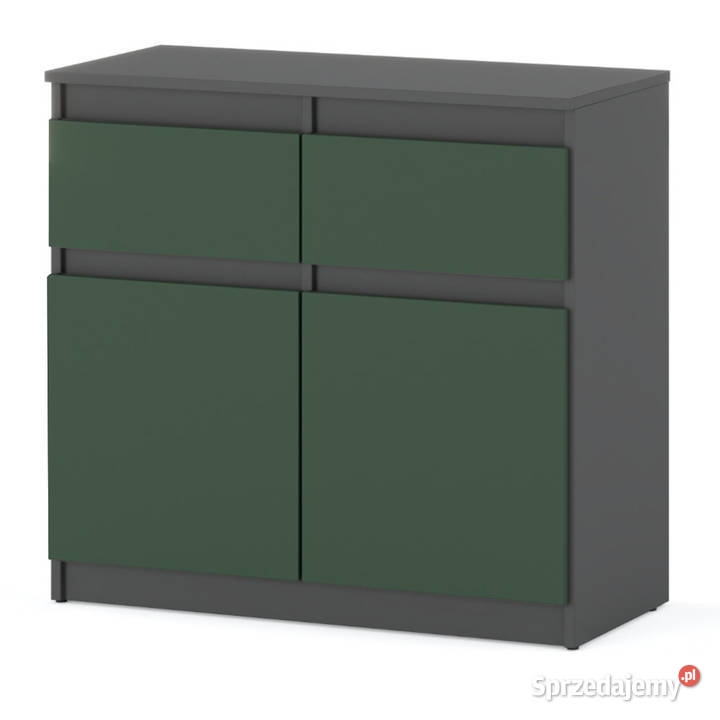 Komoda Oleksa 2 Szuflady 80 Wąska Pojemna Szafka 75cm Elbląg